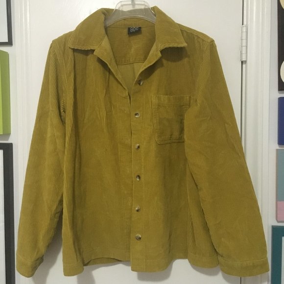 BDG Jackets & Blazers - BDG Yellow Corduroy Jacket
